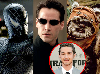 Spiderman 3, Keanu Reeves, Ewok, Shia LaBeouf Spiderman 3, Keanu Reeves, Ewok, Shia LaBeouf